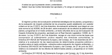 Ley 9/2018: Modificación de la Ley 21/2013 de Evaluación de Impacto Ambiental